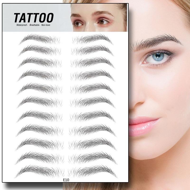4D Waterproof Eyebrow Tattoo Stickers
